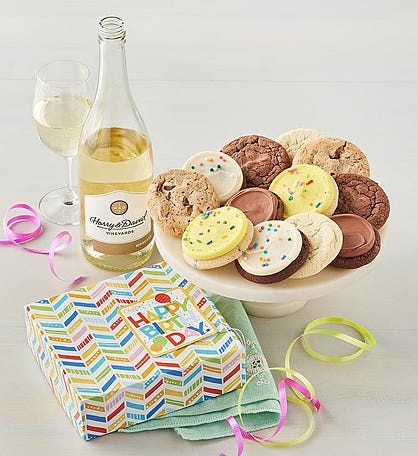 Cheryl's® Birthday Cookies and White Wine